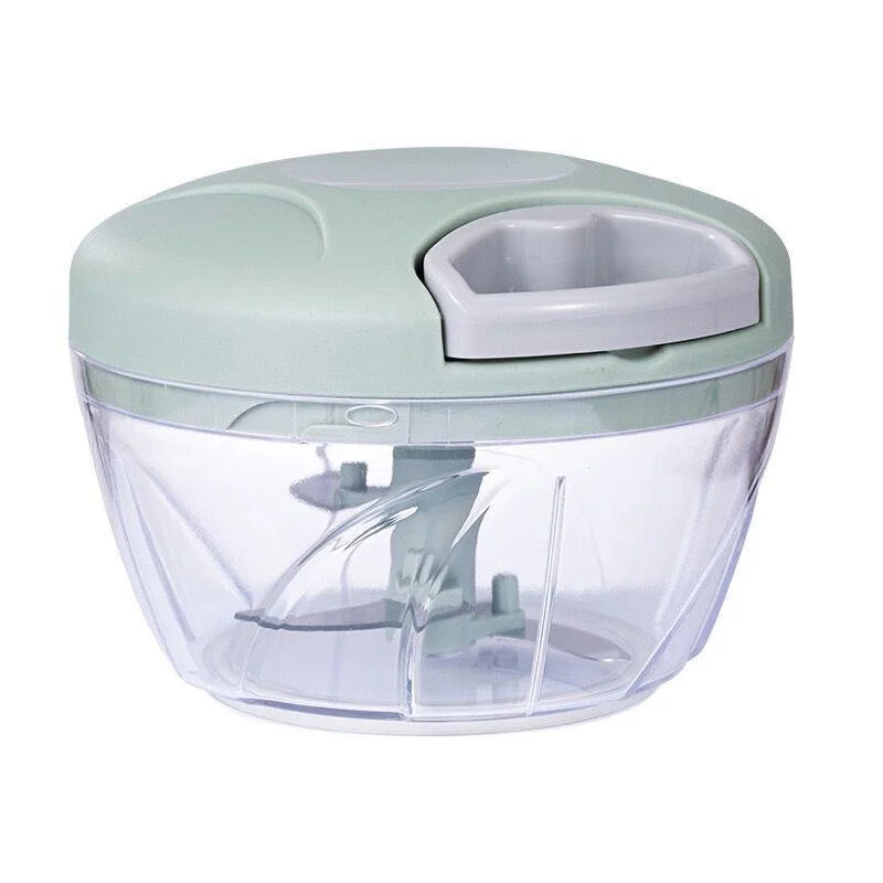 Manual pull cord food chopper - 500ml/900ml garlic, onion & vegetable cutter