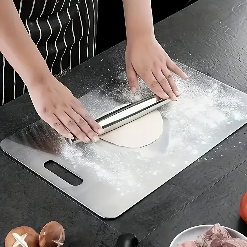 2pcs Stainless Steel Cutting Board Set - Durable, hygienic & easy to clean