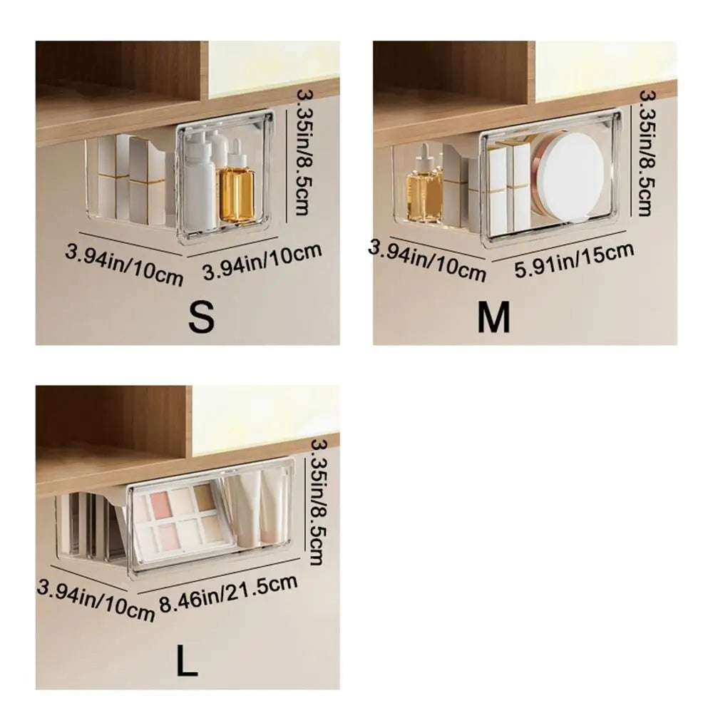 Self Adhesive under shelf Storage drawer organizer