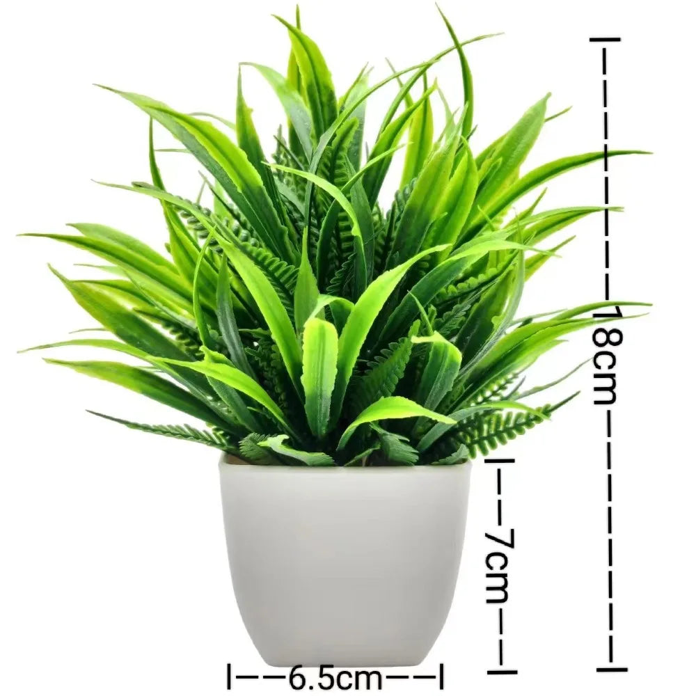 Mini  Artificial Flower Potted  plant- green home & office decor