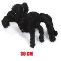 30 cm giant black halloween spider - scary plush decoration