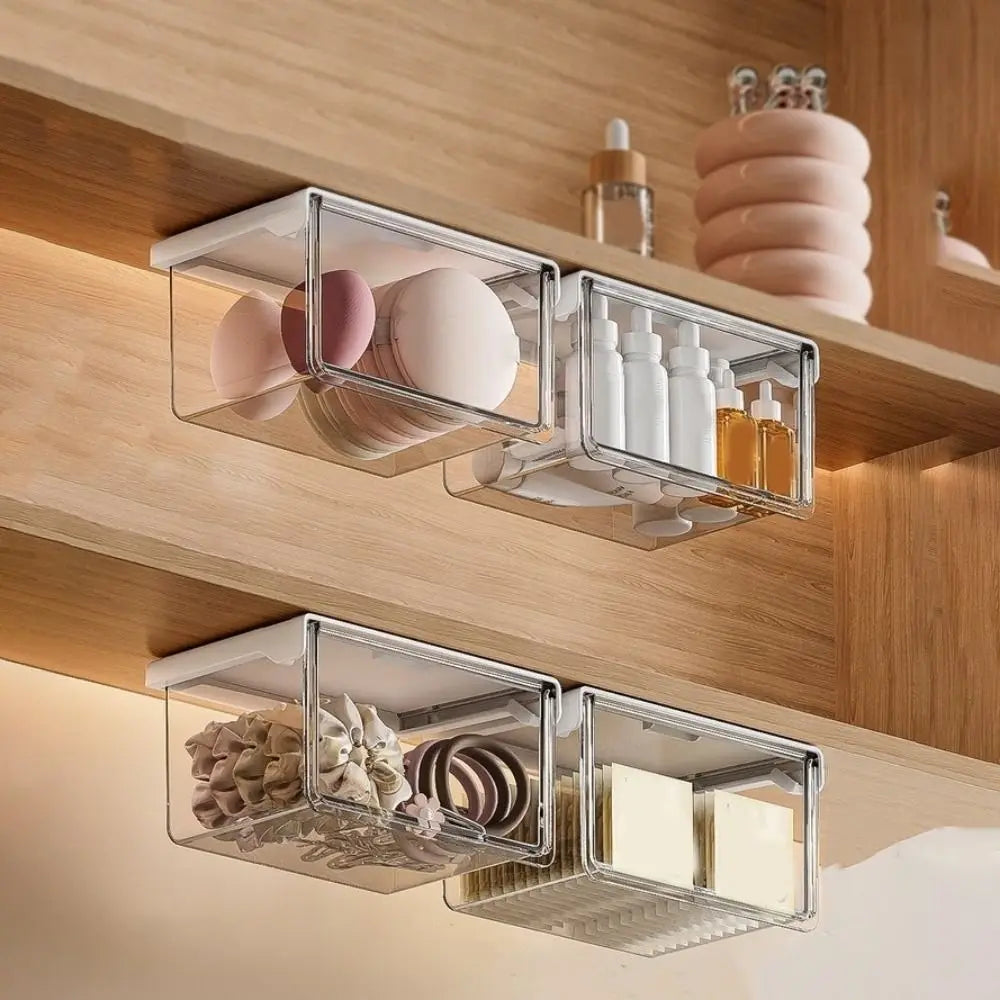 Self Adhesive under shelf Storage drawer organizer