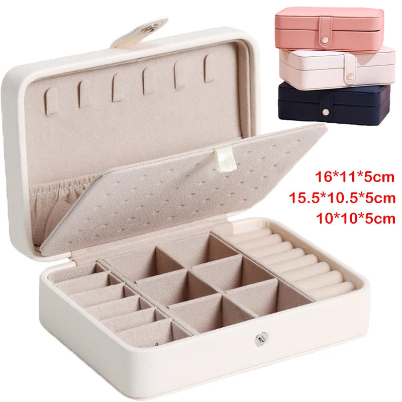 Portable  travel Jewellery organiser Box with compartments