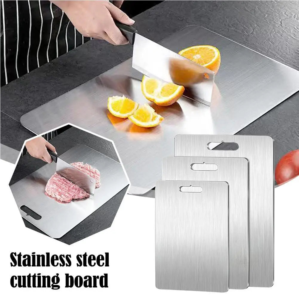Stainless steel cutting board - Durable & easy to clean