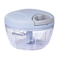 Manual pull cord food chopper - 500ml/900ml garlic, onion & vegetable cutter
