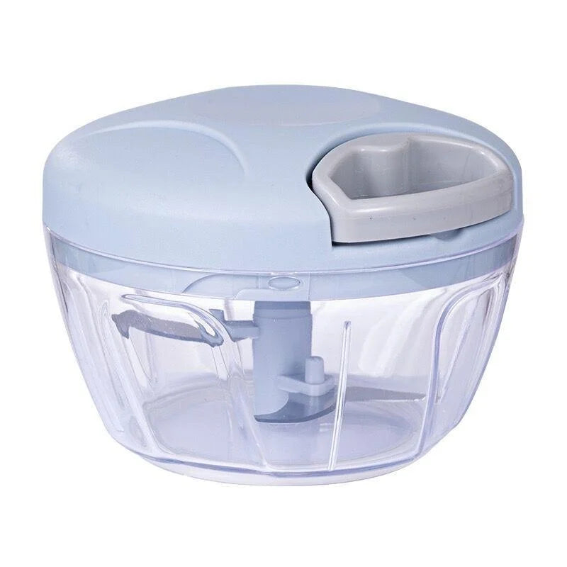 Manual pull cord food chopper - 500ml/900ml garlic, onion & vegetable cutter
