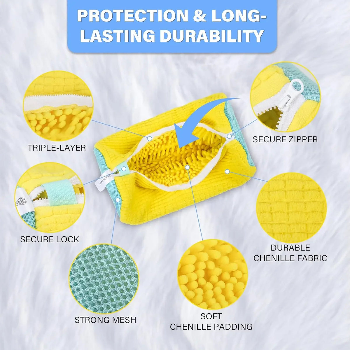 Reusable shoe washing machine bag - protective sneaker Laundry Wash Bag