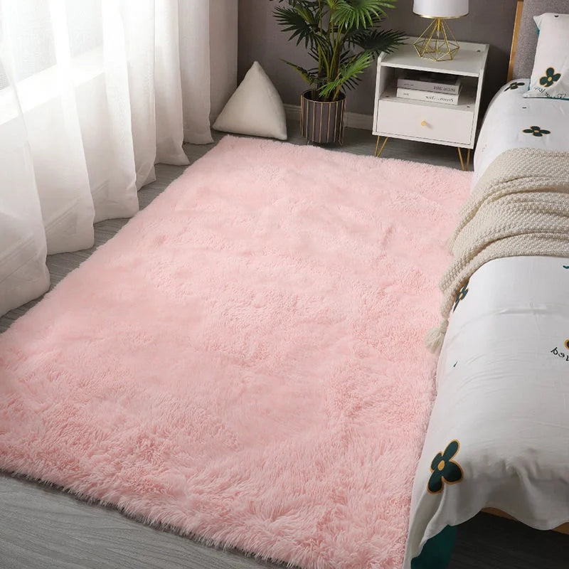 Soft Fluffy shag rug- cozy bedroom & living room carpet