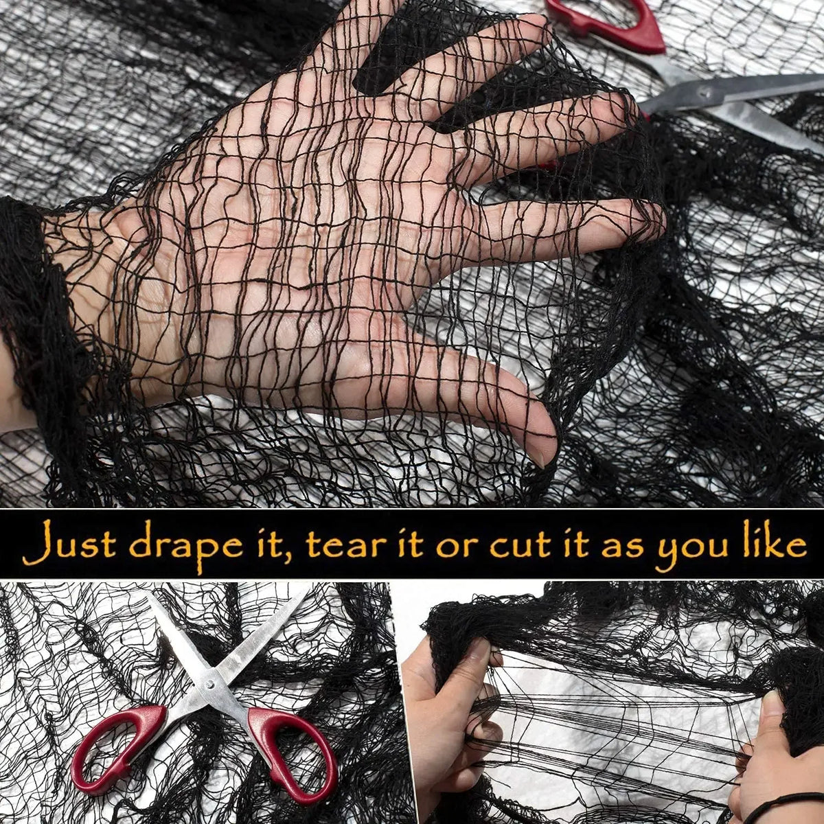 Halloween Creepy Gauze Cloth -Spooky hanging decoration