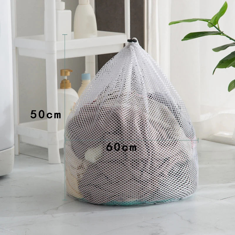 Reusable mesh laundry wash bag - protective zipper clothes washing bag