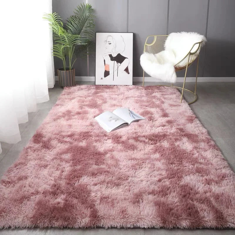Soft Fluffy shag rug- cozy bedroom & living room carpet