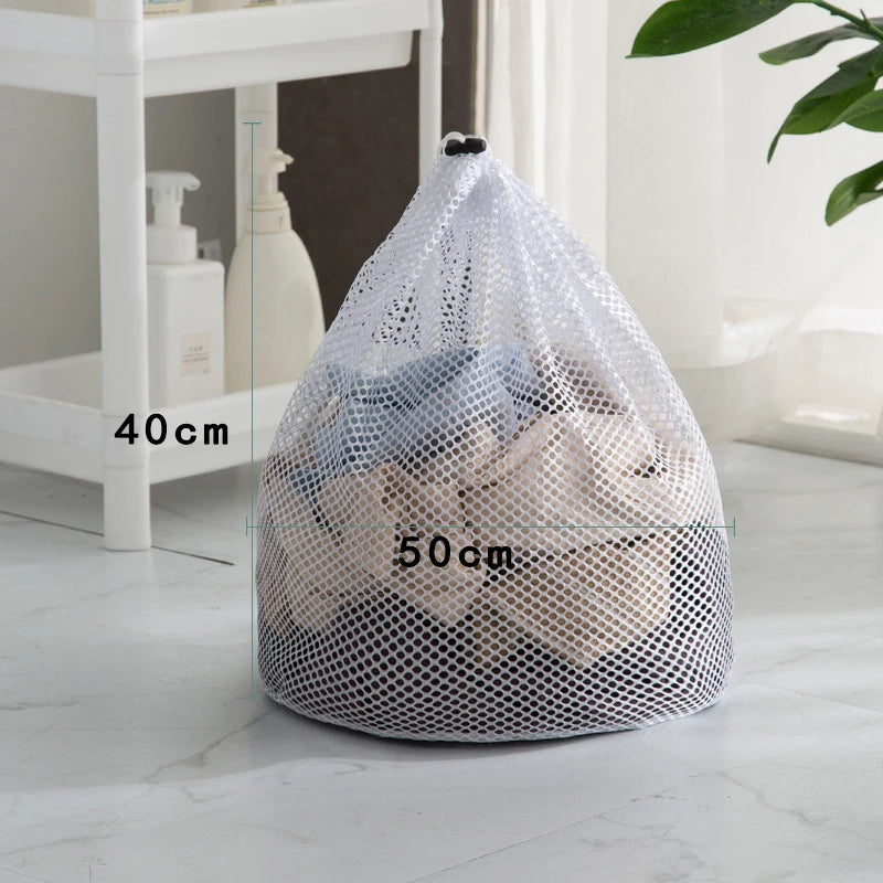 Reusable mesh laundry wash bag - protective zipper clothes washing bag