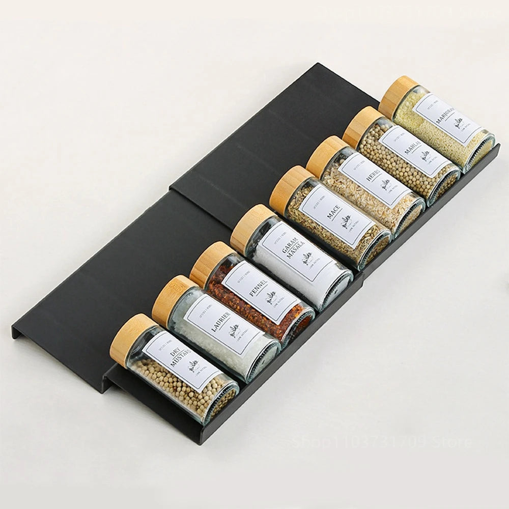 Adjustable Spice drawer organizer - Kitchen storage