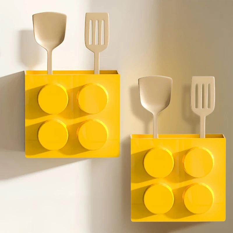 Magnetic wall- mounted storage organizer- 2 pack
