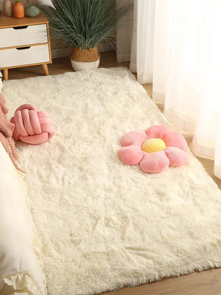 Soft Fluffy shag rug- cozy bedroom & living room carpet