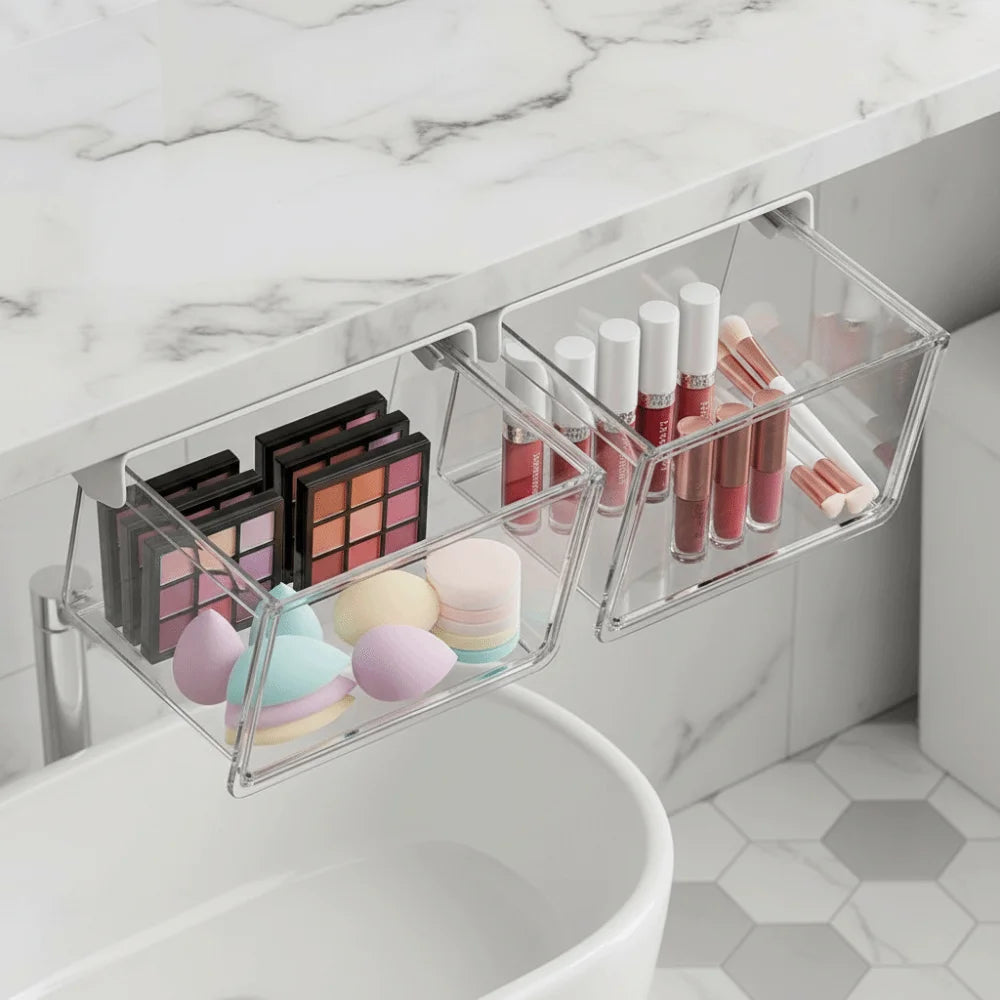 Self Adhesive under shelf Storage drawer organizer