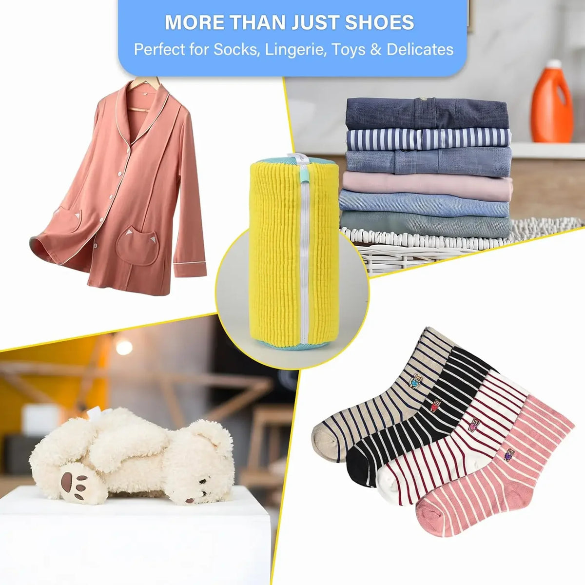 Reusable shoe washing machine bag - protective sneaker Laundry Wash Bag