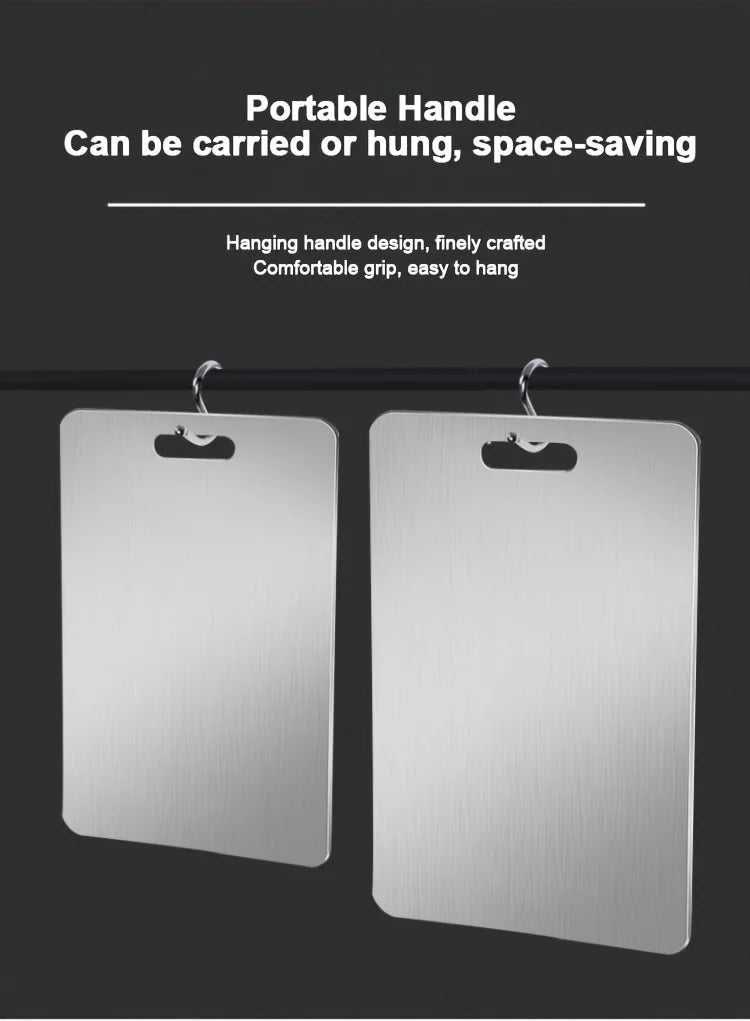 2pcs Stainless Steel Cutting Board Set - Durable, hygienic & easy to clean