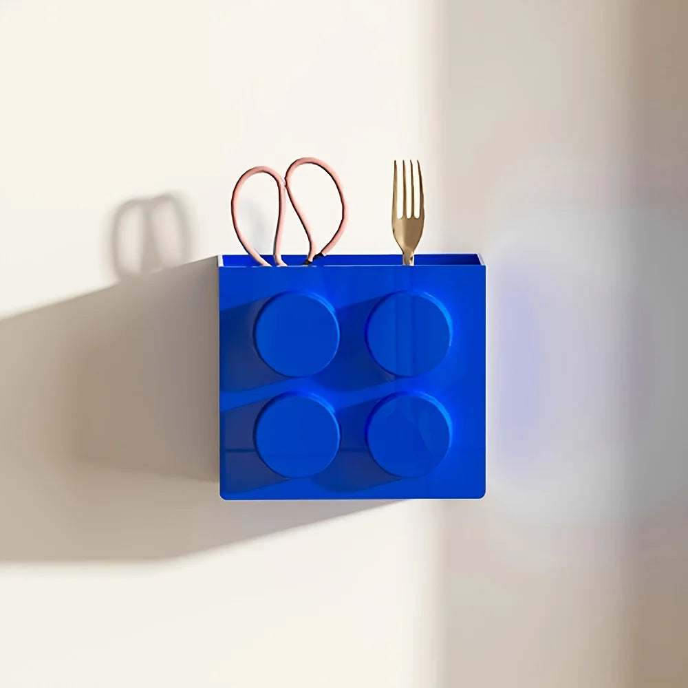 Magnetic wall- mounted storage organizer- 2 pack
