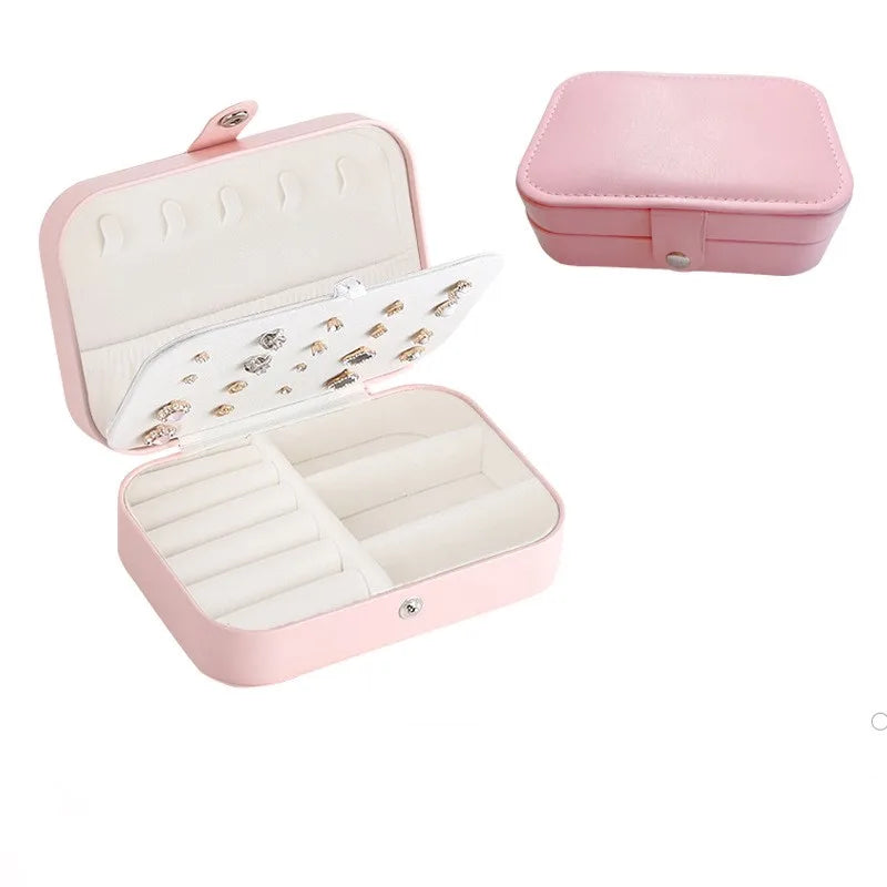 Portable  travel Jewellery organiser Box with compartments