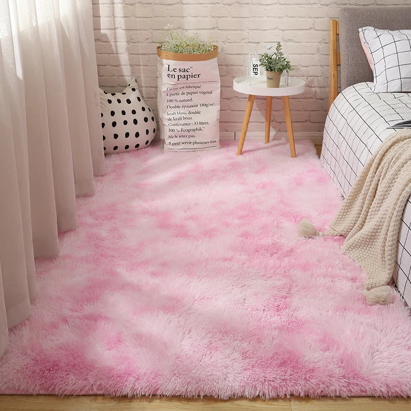 Soft Fluffy shag rug- cozy bedroom & living room carpet