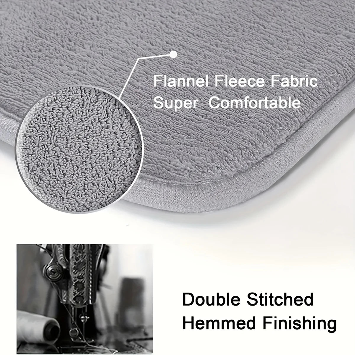 Soft plush office chair mat- non-slip floor & carpet protector
