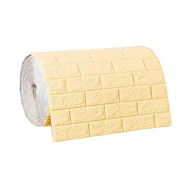 3D self- adhesive brick wallpaper- waterproof foam wall sticker