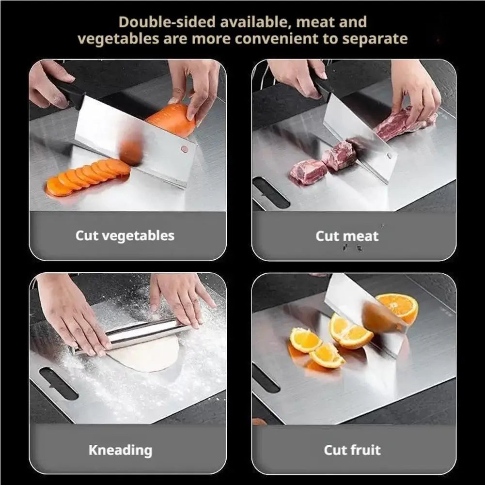 Stainless steel cutting board - Durable & easy to clean