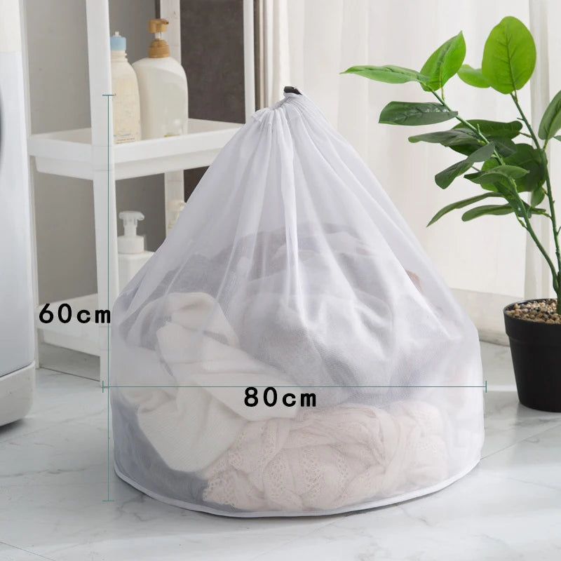 Reusable mesh laundry wash bag - protective zipper clothes washing bag