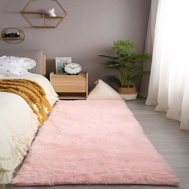 Soft Fluffy shag rug- cozy bedroom & living room carpet