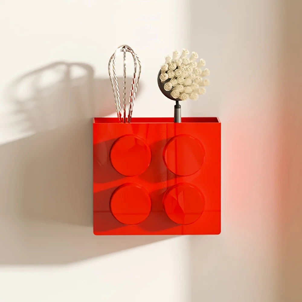 Magnetic wall- mounted storage organizer- 2 pack