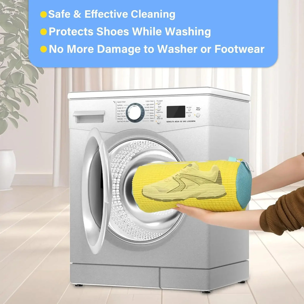 Reusable shoe washing machine bag - protective sneaker Laundry Wash Bag