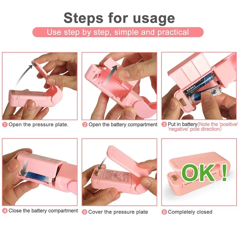 Portable mini Heat Bag Sealer - Handheld food storage sealing machine