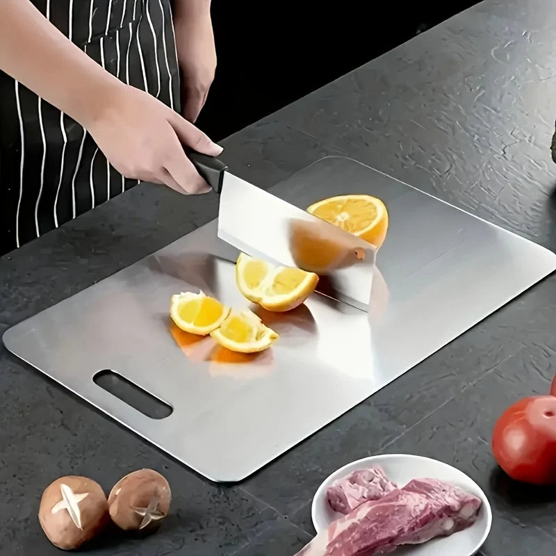 2pcs Stainless Steel Cutting Board Set - Durable, hygienic & easy to clean