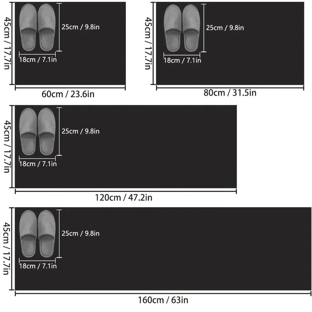 Non- slip kitchen runner mat- soft absorbent floor rug