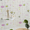 3D self- adhesive brick wallpaper- waterproof foam wall sticker
