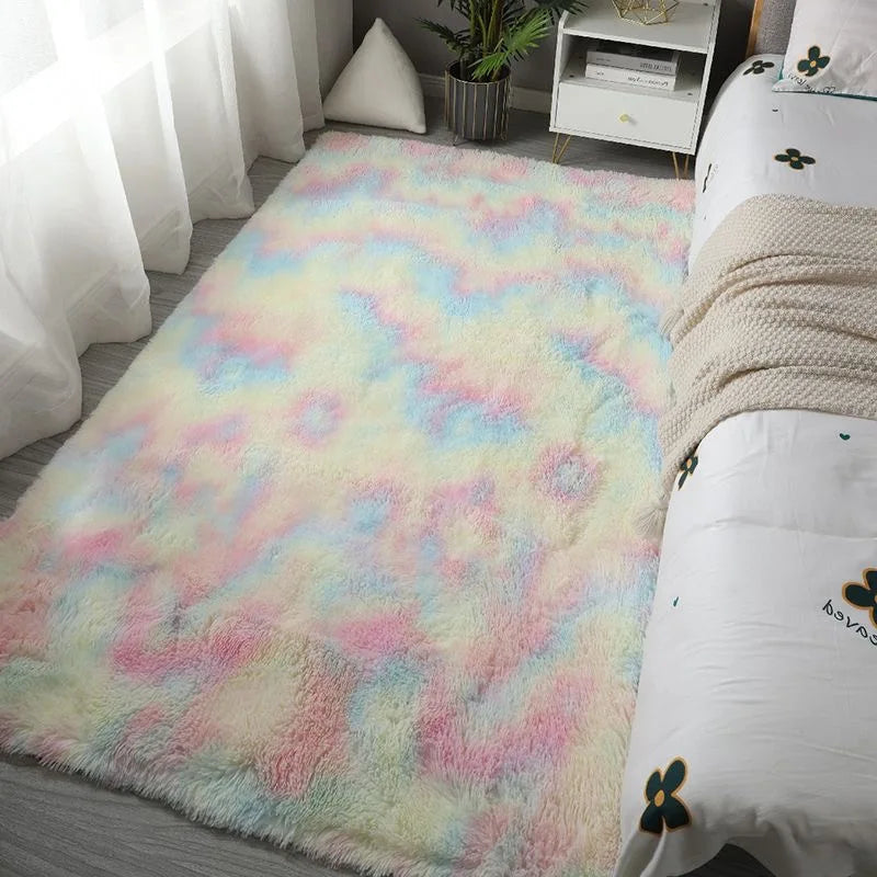 Soft Fluffy shag rug- cozy bedroom & living room carpet