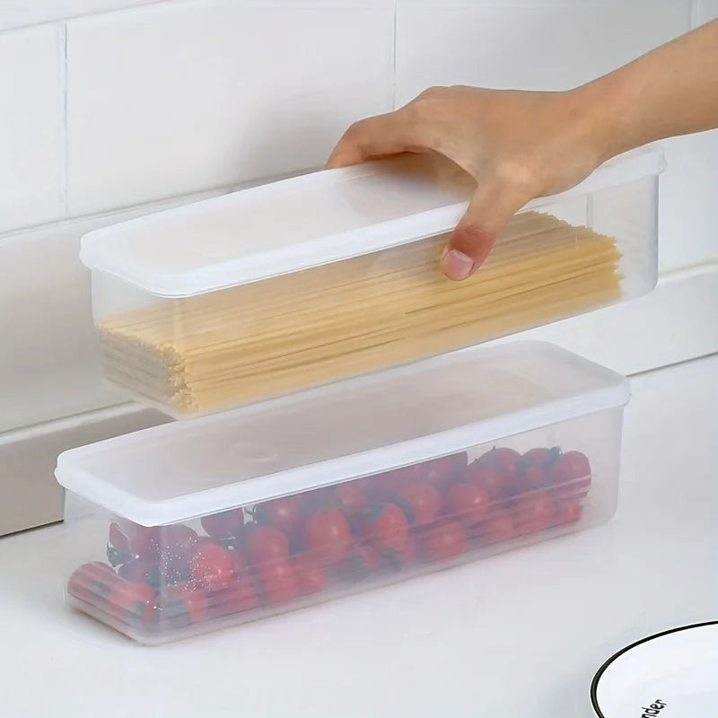 4 Pcs clear Rectangular fridge & food Storage Containers