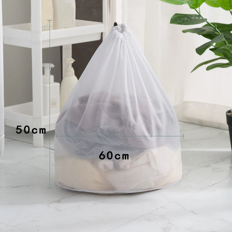 Reusable mesh laundry wash bag - protective zipper clothes washing bag